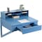 Global Industrial Shop Desk Wall Mount, 34-1/2W x 30D x 32-1/2H, Blue 634177BL - alternate 2